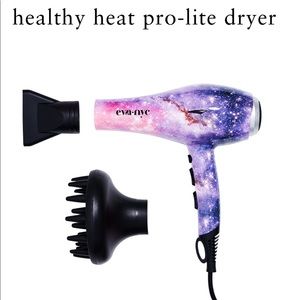 EvaNYC Galaxy Purple Hair dryer AND curling wand